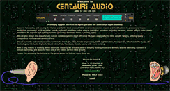 Desktop Screenshot of centauriaudio.com.au