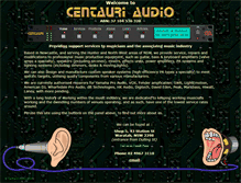 Tablet Screenshot of centauriaudio.com.au